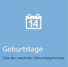 Geburtstage